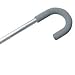 Walking Cane - Lightweight adjustable "Silver" cane. This cane has a push button height adjustment in 1"increments. Weight capacity 250 pounds, height adjustable 33-37 inches