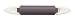 Lurch 70237 Silikonteigrolle Klappgriff aubergine / creme