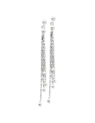 Sterling Silver Fancy Dangle Earrings QE3948"