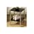 Black Glass with Chrome 2-Tier Side Shelf Coffee End Table