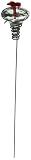 MiniBlossom Hummingbird Feeder Clear on Stake