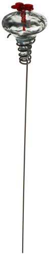 MiniBlossom Hummingbird Feeder Clear on Stake
