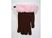 Baking Beauty's Oven Gloves Kimberly Ann Brown with Pink Trim Oven Gloves 1-pair