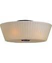 Maxim Lighting 21500DWOI Finesse 3-Light Flush Mount, Oil Rubbed Bronze Finish with Dusty White Glass