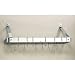 Bookshelf Pot Rack - Chrome (Chrome) (36.25H x 9W x 12D)