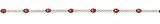 CleverSilver's 9 Inch+1 Inch Extension Ladybug Anklet