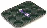 BRAND NEW 12 CUP MUFFIN PAN BAKING TIN CAKE from ELITEHOUSEWARES