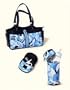 One Hot Mom Blue Diaper Bag Set Includes Insulated Bottle Bag, Changing Pad and more