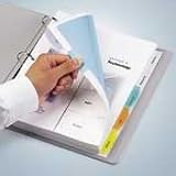 Acco/Wilson Jones / Transparent Dividers, Square, 5-Tab, Multicolor / Mfg Part # 55065