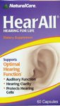 NaturalCare HearAll, Supports Optimal Hearing Function,  60 Capsules