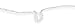 9 Rhodium Plated CZ Horseshoe Anklet