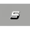 FK-Automotive Chrom Aufkleber 3D Car Logo Gro�buchstabe S chrom ca. 26mm hoch