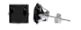 5 MM Princess Cut Black Cubic Zirconia .925 Sterling Silver Post Stud Earrings