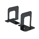 Universal Economy Bookends, Standard, 4 3/4 x 5 1/4 x 5, Heavy Gauge Steel, Black