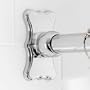 Ginger Satin Nickel Circa Shower Rod Brackets Only