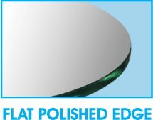 48 Round Glass Table Top 1/2 Thick Flat Polished Edge