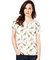 Pure Cotton Giraffe Print T-Shirt