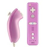 3534 - Nintendo Will Remote Control Nunchuk Crystal Clear Case, Purple