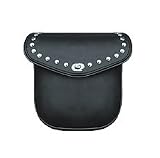 Black Studded Motorcycle Sissy Bar Hard Gear Bag Luggage