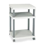 SAFCO PRODUCTS / SAF1860GR / Wave Desk-Side Printer Stand, 17-1/4w x 17-1/2d x 29-7/8h, Charcoal Gray / Sold as 1 EA