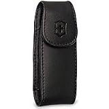 Large Pocketknife Clip Pouch, Leather, Black