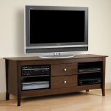 Espresso Widescreen TV Stand Manhattan Collection by Prepac Furniture - EMP-6200