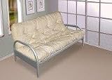 4ft6 (135cm) Double Metal Futon with Mattress