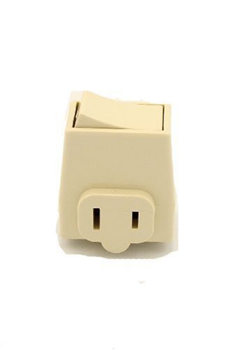 Leviton 1469-I 13 Amp, 125 Volt, Plug-In Switch Tap, Ivory Leviton 1469-I 13 Amp, 125 Volt, Plug-In Switch Tap, Ivory