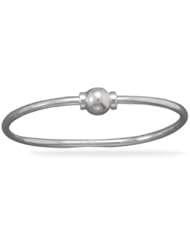 5.5" Sterling Silver Add A Charm Bangle