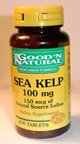 Sea Kelp 100mg - Promotes Thyroid Health, 250 tabs,(Good'n N
