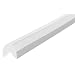 Independent Warehouse 60-6810-1 Knuffi Type AA Polyurethane Foam Corner Bumper Guard, 196-3/4" Length x 1-1/2" Width x 1-1/2" Height, White
