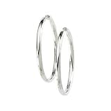 14K White Hinged Earring 34.25 mm