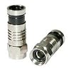 Cables to Go 41074 Compression F-type Connector with O-Ring for RG6 - 10 Pack (Anodized)