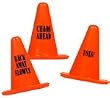 10 Small 1.5 inch Plastic Construction Cone Figures