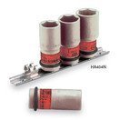TONE　インパクト用薄形ホイルナットソケットセット/ホルダー付　HA404N
