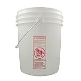 14 Food Grade White 5 gal. plastic pails without lids by Ropak