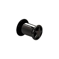2 Gauge Anodized Titanium Single Flare Star Plug