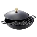 my basics Wok-Pfanne 3 teilig 36cm Guss-Eisen