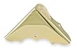 Battalion 1XMP4 Corner Brace, Brass, 2 Holes, PK 4