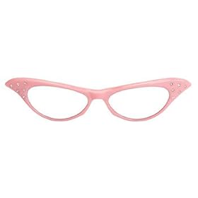 50s Rhinestone Pk/Cl Glasses [Eyewear]