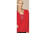 Misses Designers Originals Sleeveless Gather Sweater