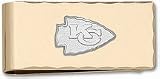 Kansas City Chiefs 1/2 Sterling Silver KC Logo on Gold Plated Money Clip
