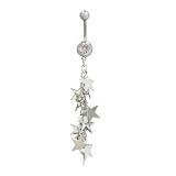 Dangling Stars Belly Ring