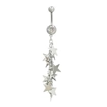 Dangling Stars Belly Ring