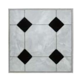Vinyl Floor Tile, Gray Marble 12" x 12"