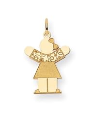 Genuine IceCarats Designer Jewelry Gift 14K Kid Charm