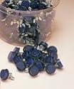 Licence/Number Plate Reflector Mounting Nuts (Pair) - Blue