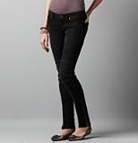 Ann Taylor Loft Women's Black Petite Black Motocross Skinny Jeans