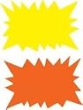 agipa Signal-Etiketten ZollStern Zoll, gelb/orange, 480 x 640 mm