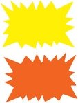 agipa Signal-Etiketten ZollStern Zoll, gelb/orange, 480 x 640 mm
